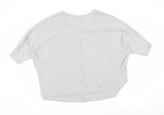 New Look Womens Grey Pullover Jumper Size S