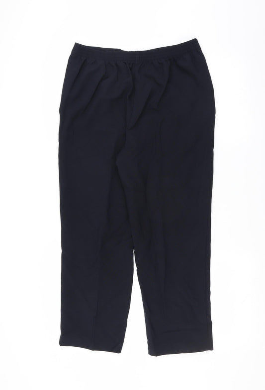 ISLE Womens Blue Trousers Size 14 L25 in
