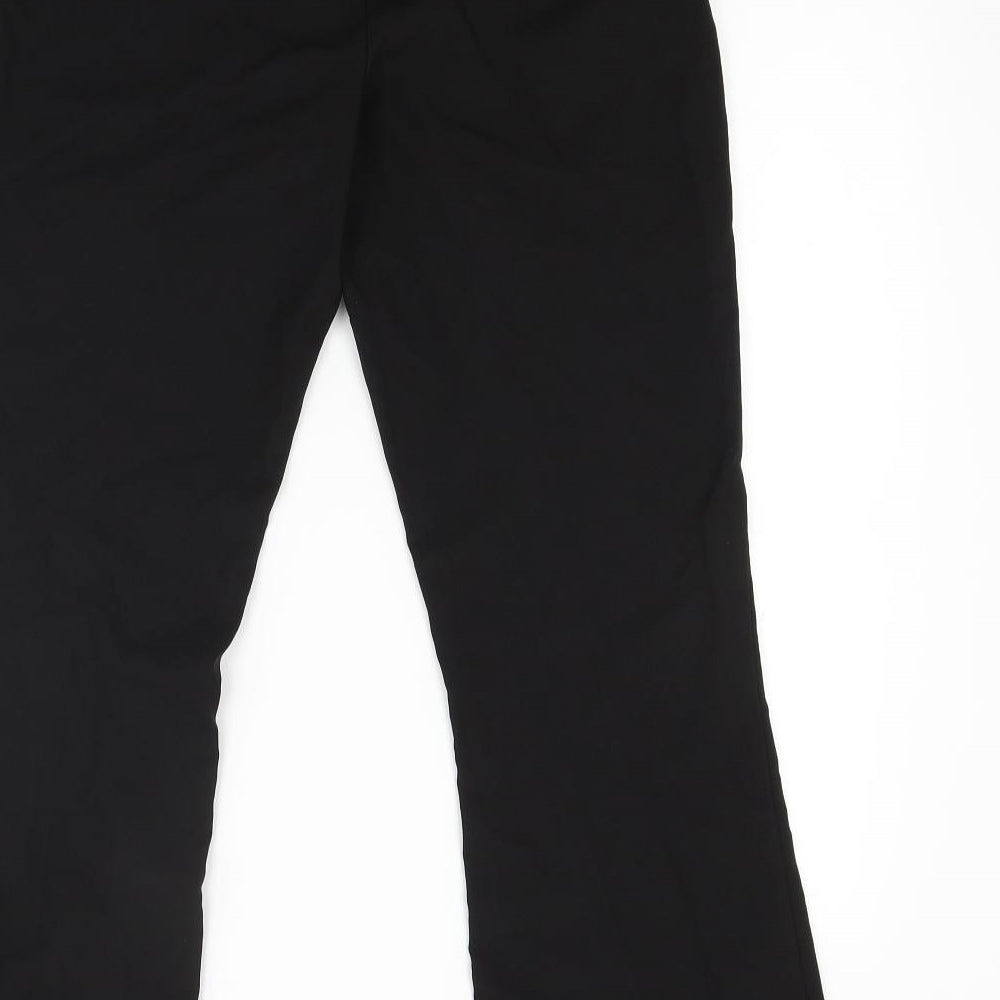 Brand and care label for Dorothy Perkins women’s black trousers, size UK 8, 29-inch leg