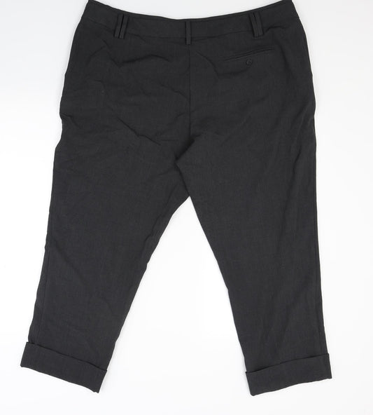 Marks and Spencer Womens Grey Trousers Size 20 L23 in
