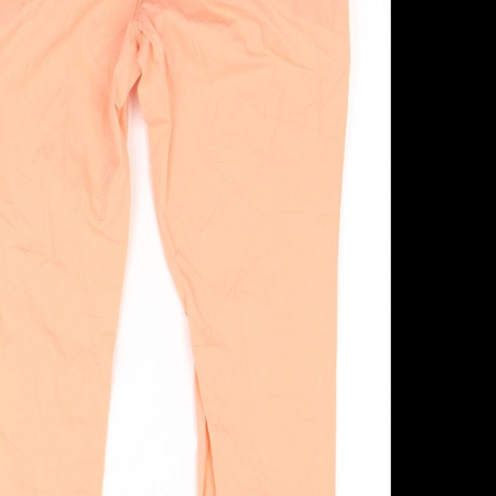 M&Co Womens Orange Trousers Size 12 L26 in