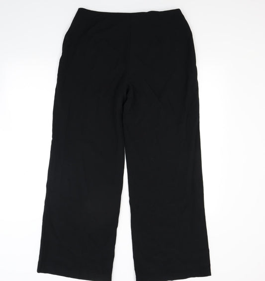 Marks and Spencer Womens Black Trousers Size 32 in L28 in