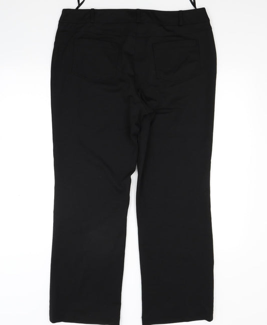 CC Womens Black Trousers Size 16 L27 in