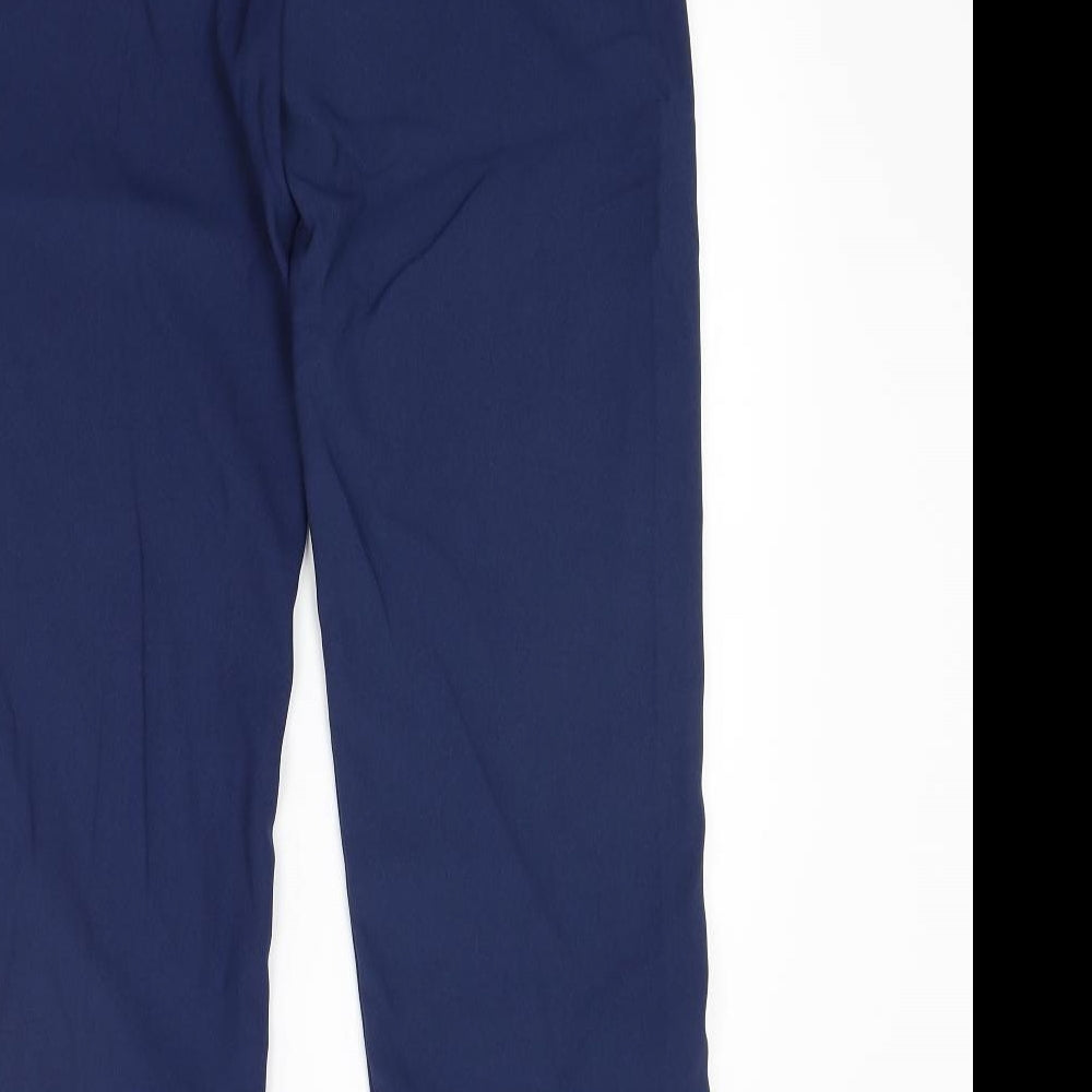 Peace Womens Blue Trousers Size 14 L28 in