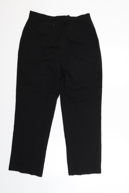 CC Womens Black Trousers Size 12 L27 in