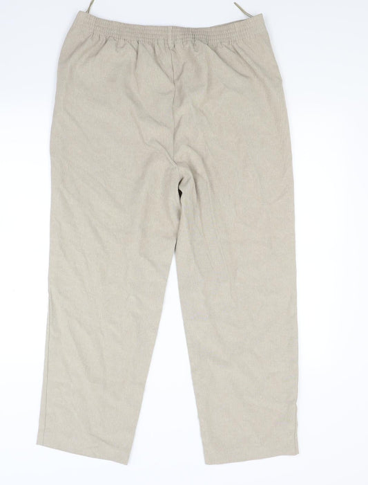 Bonmarché Womens Beige Trousers Size 16 L26 in