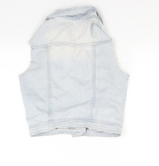 Sellect Womens Blue Denim Gilet Jacket Size 10