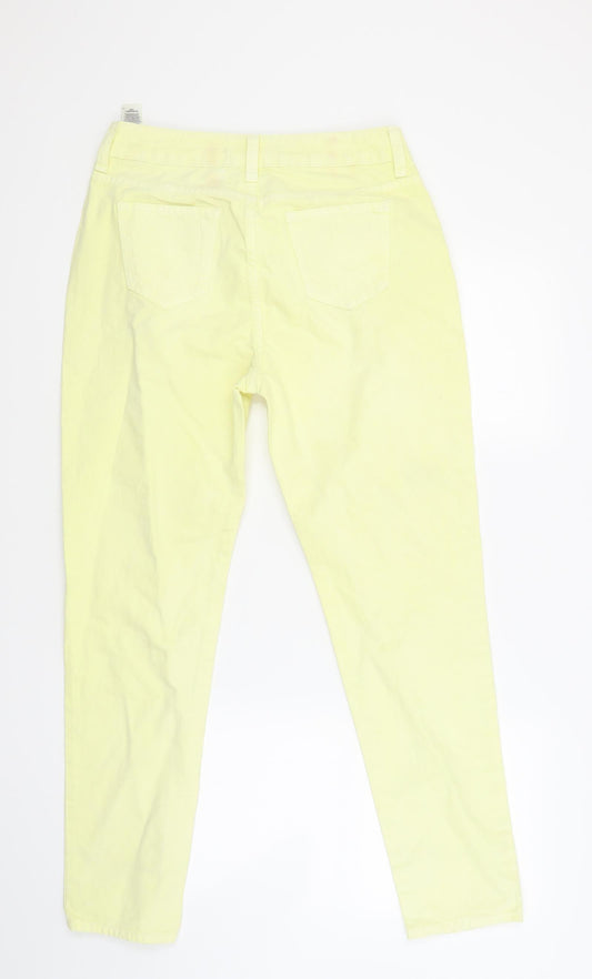Marks and Spencer Womens Yellow Denim Skinny Jeans Size 10 L28 in