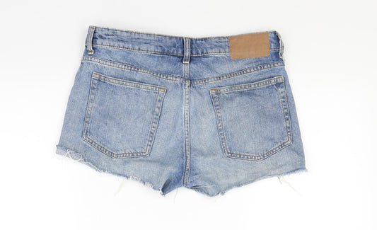 Divided Womens Blue Denim Cut-Off Shorts Size 10