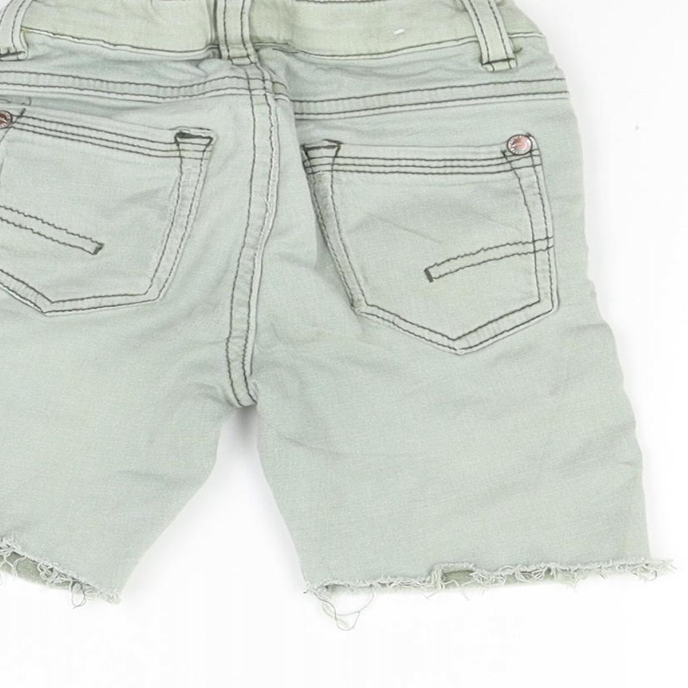 NEXT Boys Green Denim Chino Shorts Size 2-3 Years