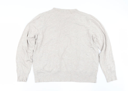 Marks and Spencer Womens Beige Cape Jumper Size 20