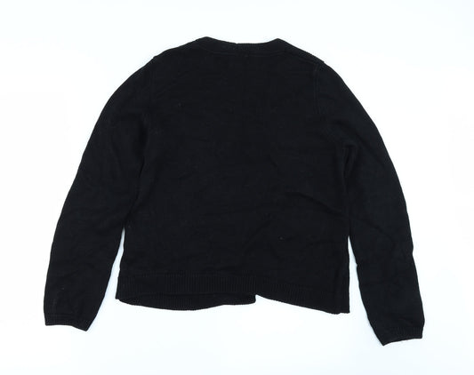 H&M Womens Black Cardigan Jumper Size M