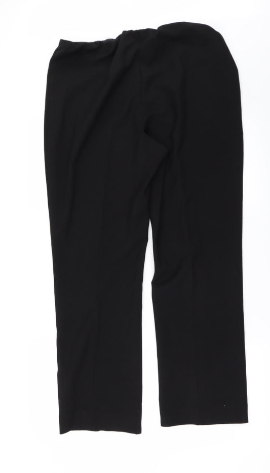 BM Womens Black Trousers Size 14 L29 in