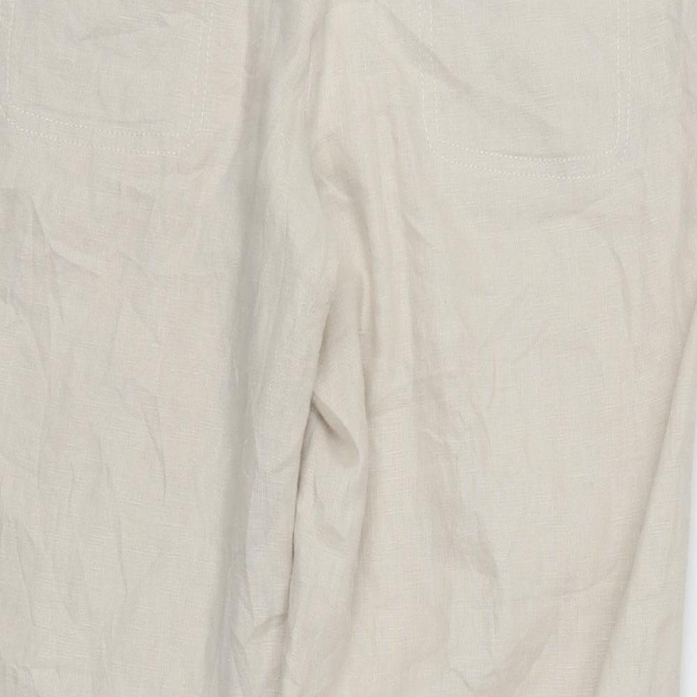 NEXT Womens Beige Trousers Size 16 L29.5 in