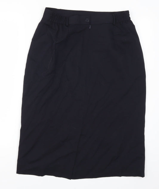 Preworn Womens Blue Straight & Pencil Skirt Size 30 in