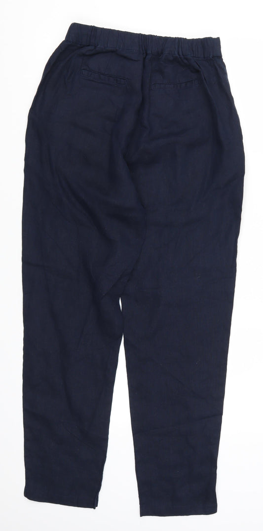 Preworn Womens Blue Trousers Size 28 in L28 in