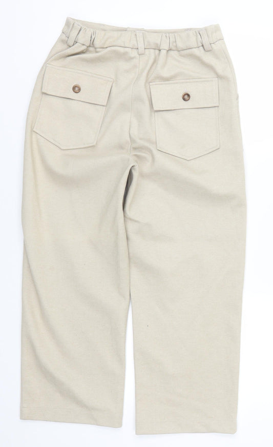 Preworn Mens Beige Cropped Trousers Size 29 in L22 in