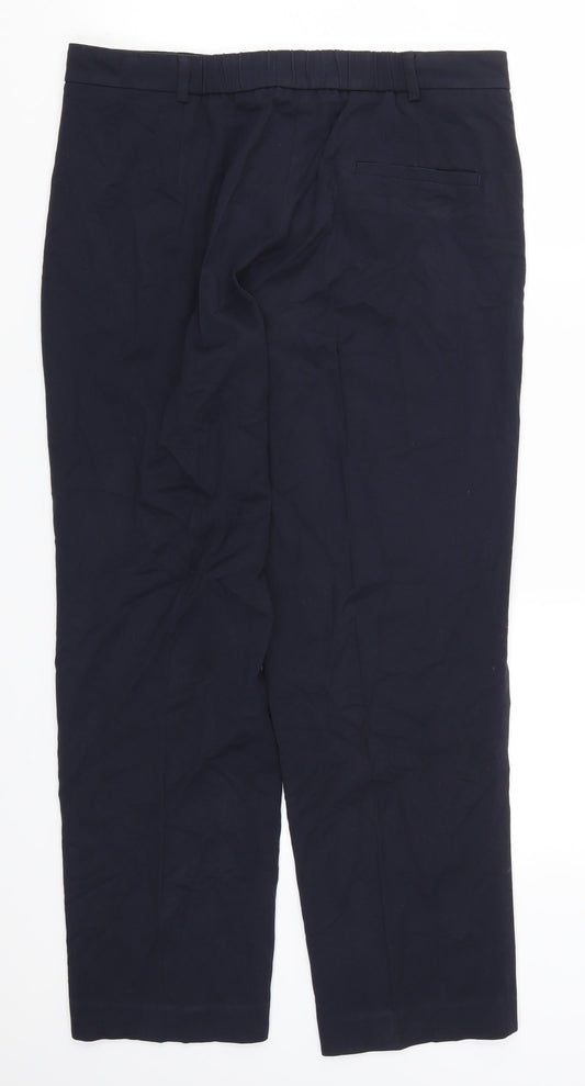 Marks and Spencer Womens Blue Trousers Size 12 L26.5 in
