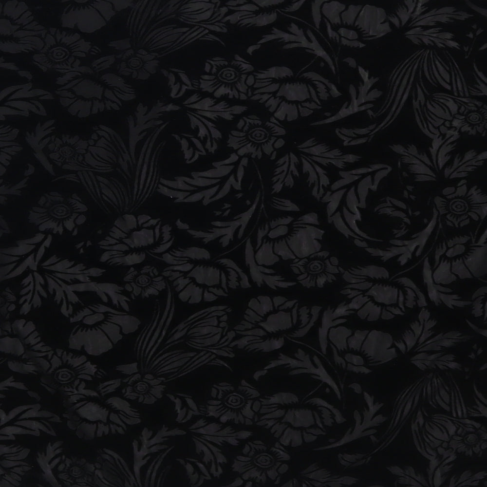New Look Womens Black Floral Jacket Size 10
