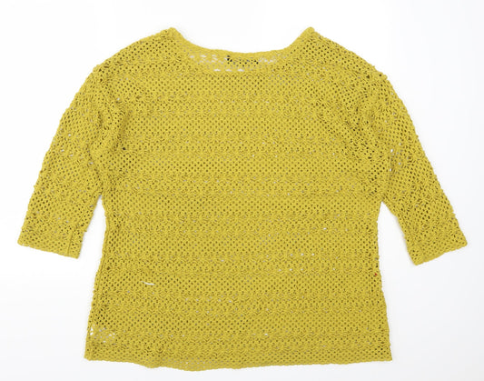 NEXT Womens Yellow Pullover Jumper Size 20
