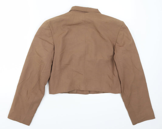 Preworn Womens Brown Jacket Size 10
