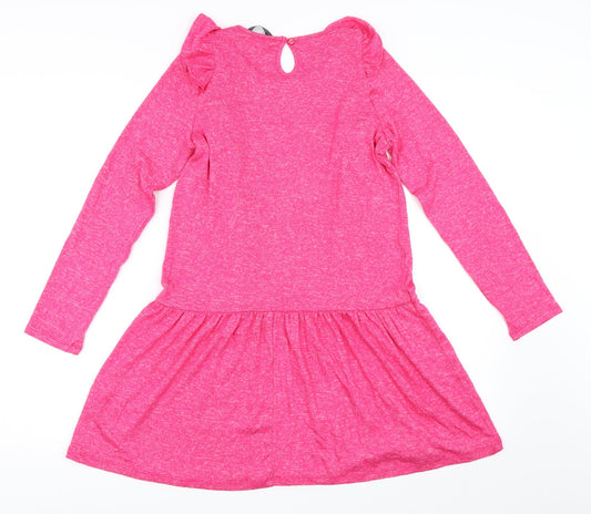 Expressions Womens Pink Tunic Jumper Size 12
