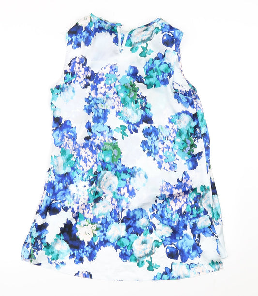Belle Vere Womens Blue Basic Blouse Size 8