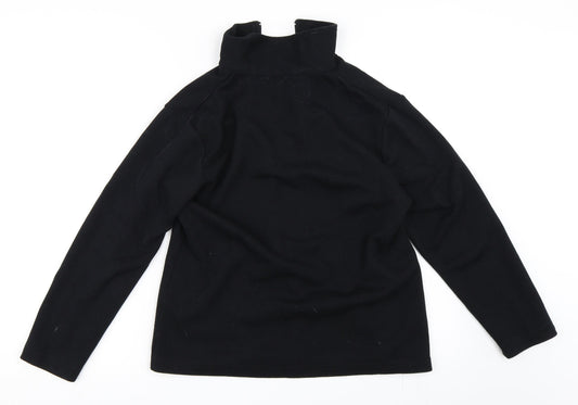Fabrizo Womens Black Full Zip Sweatshirt Size S