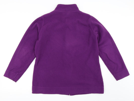 EWM Womens Purple Fleece Jacket Size L