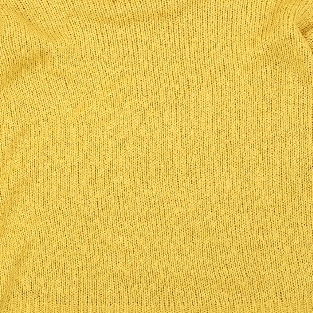 New Look Womens Yellow Pullover Jumper Size M