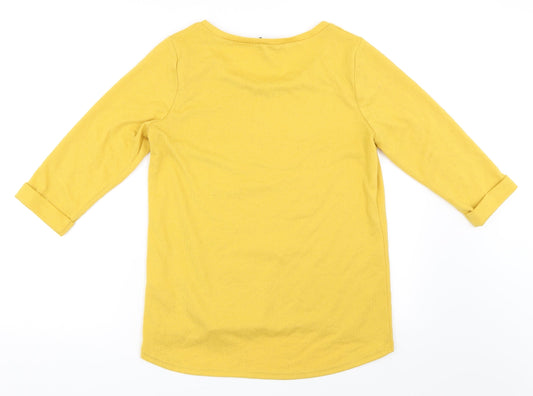 New Look Womens Yellow Pullover Jumper Size 10