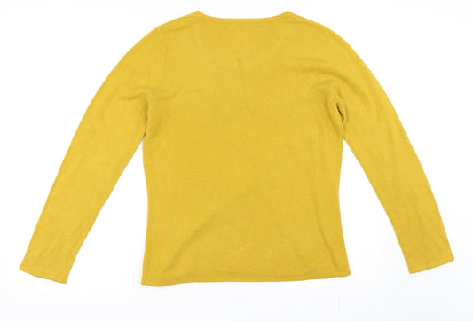 Bonmarché Womens Yellow Pullover Jumper Size S