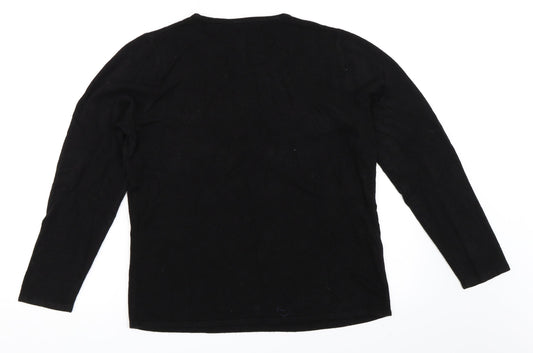 Bonmarché Womens Black Pullover Jumper Size M
