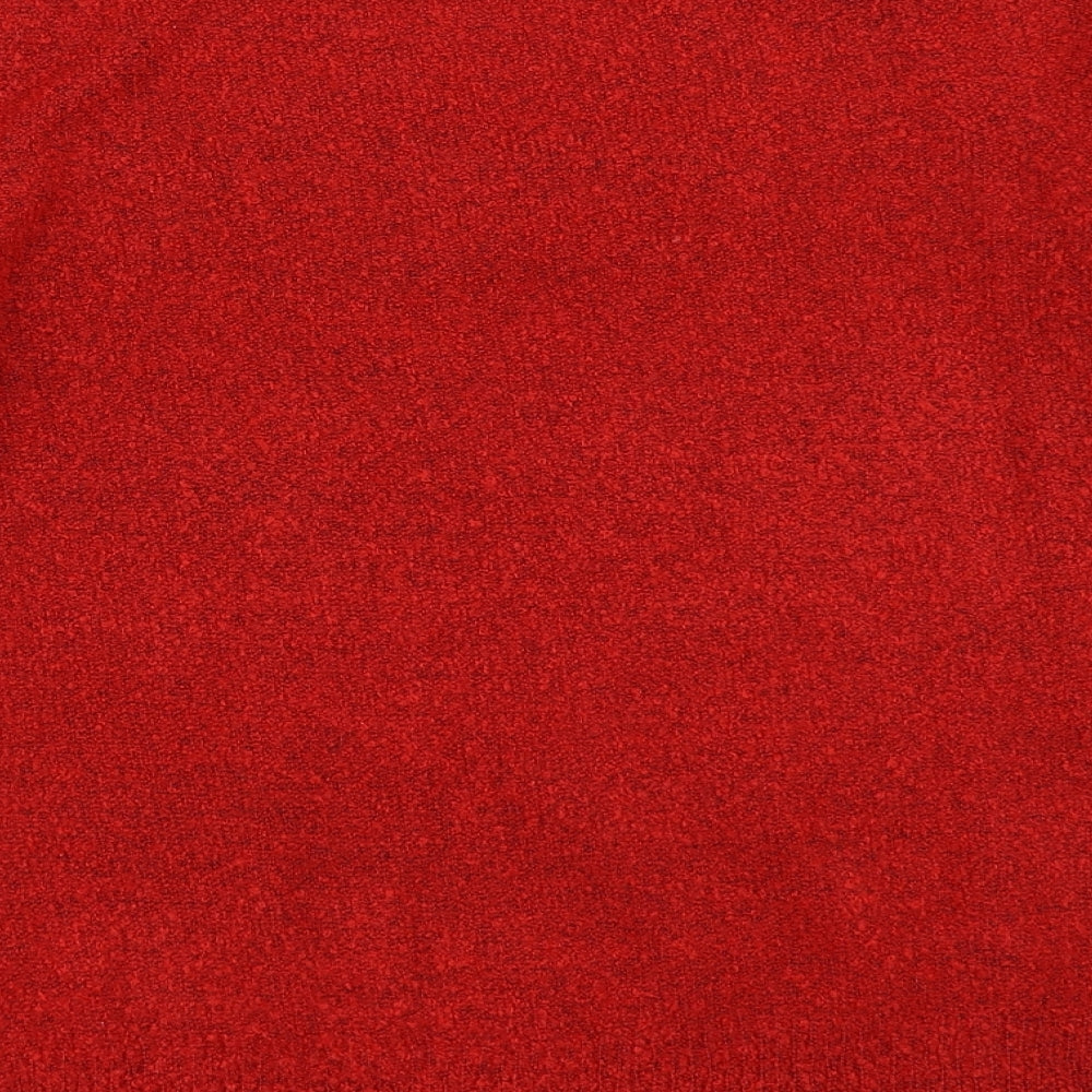 Brand and care label for M&Co women’s red jumper, size XL