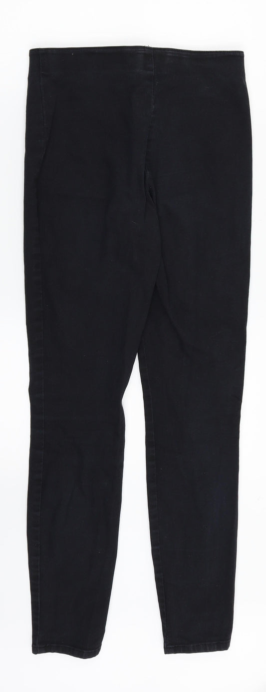 H&M Womens Black Denim Jegging Jeans Size 8 L27 in