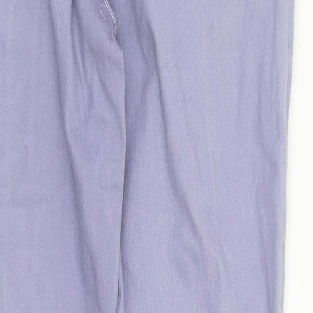 M&S Womens Purple Denim Skinny Jeans Size 12 L28 in