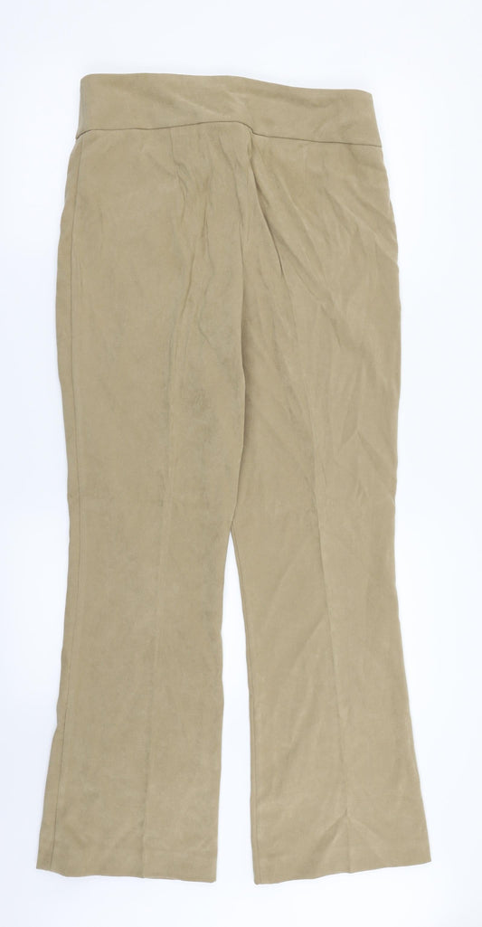 Matalan Womens Beige Trousers Size 12 L29 in