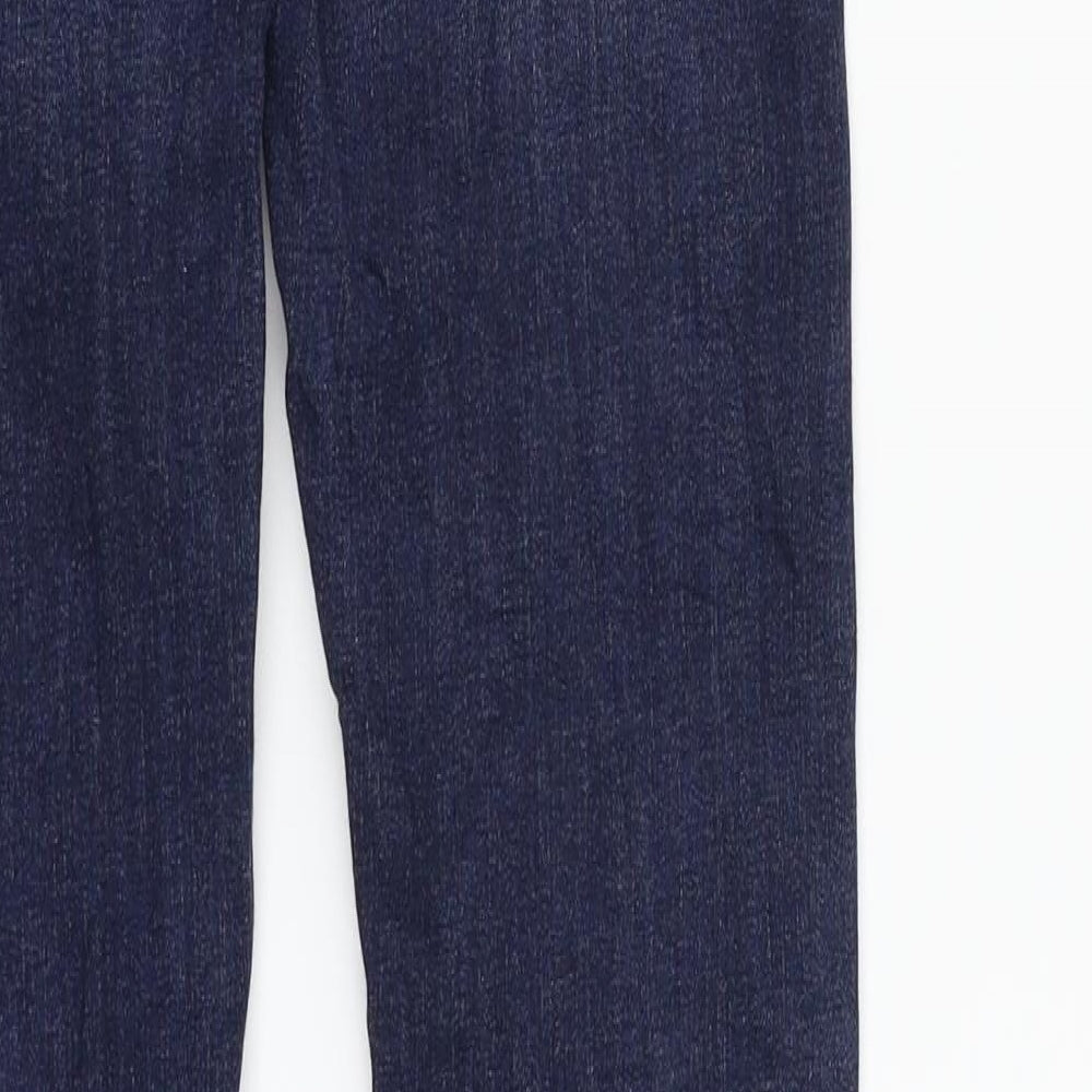 Brand and care label for Vero Moda women’s blue denim skinny jeans, size UK 26, in, 32-inch leg