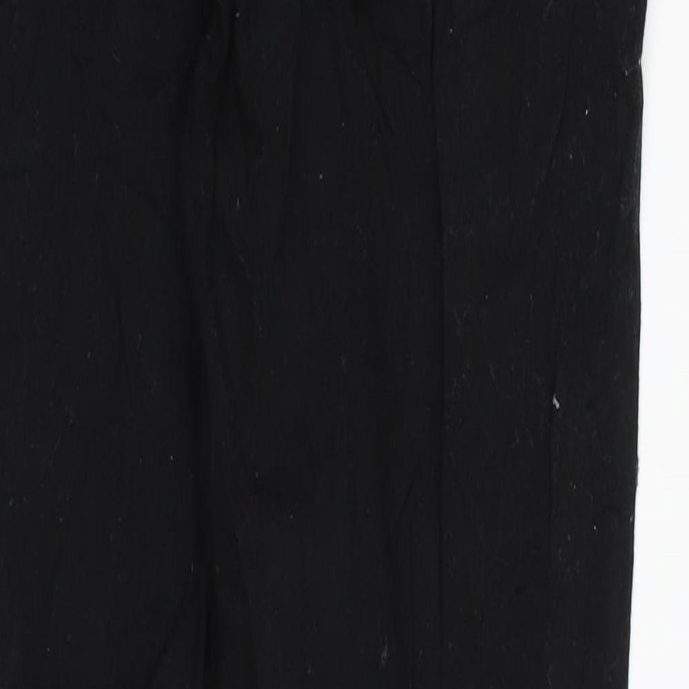 Pieces Womens Black Denim Straight Jeans Size S L29 in