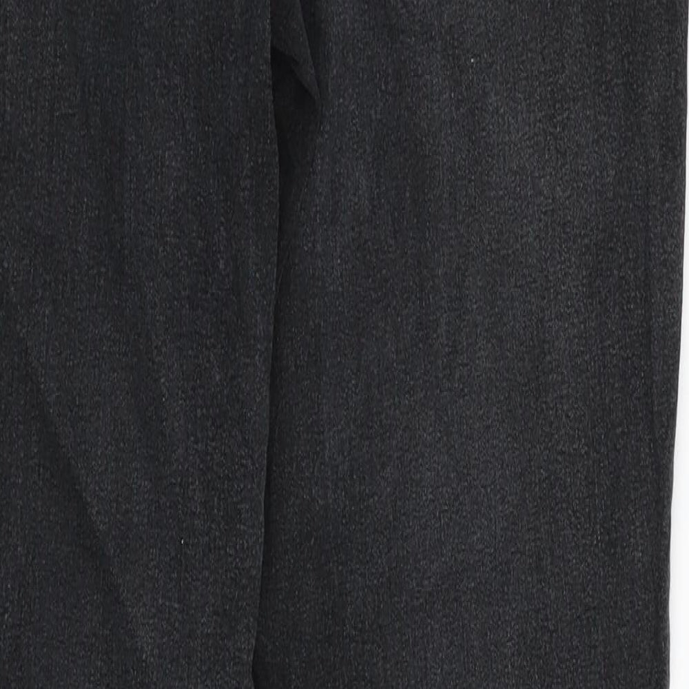 Dorothy Perkins Womens Black Denim Straight Jeans Size 8 L30 in
