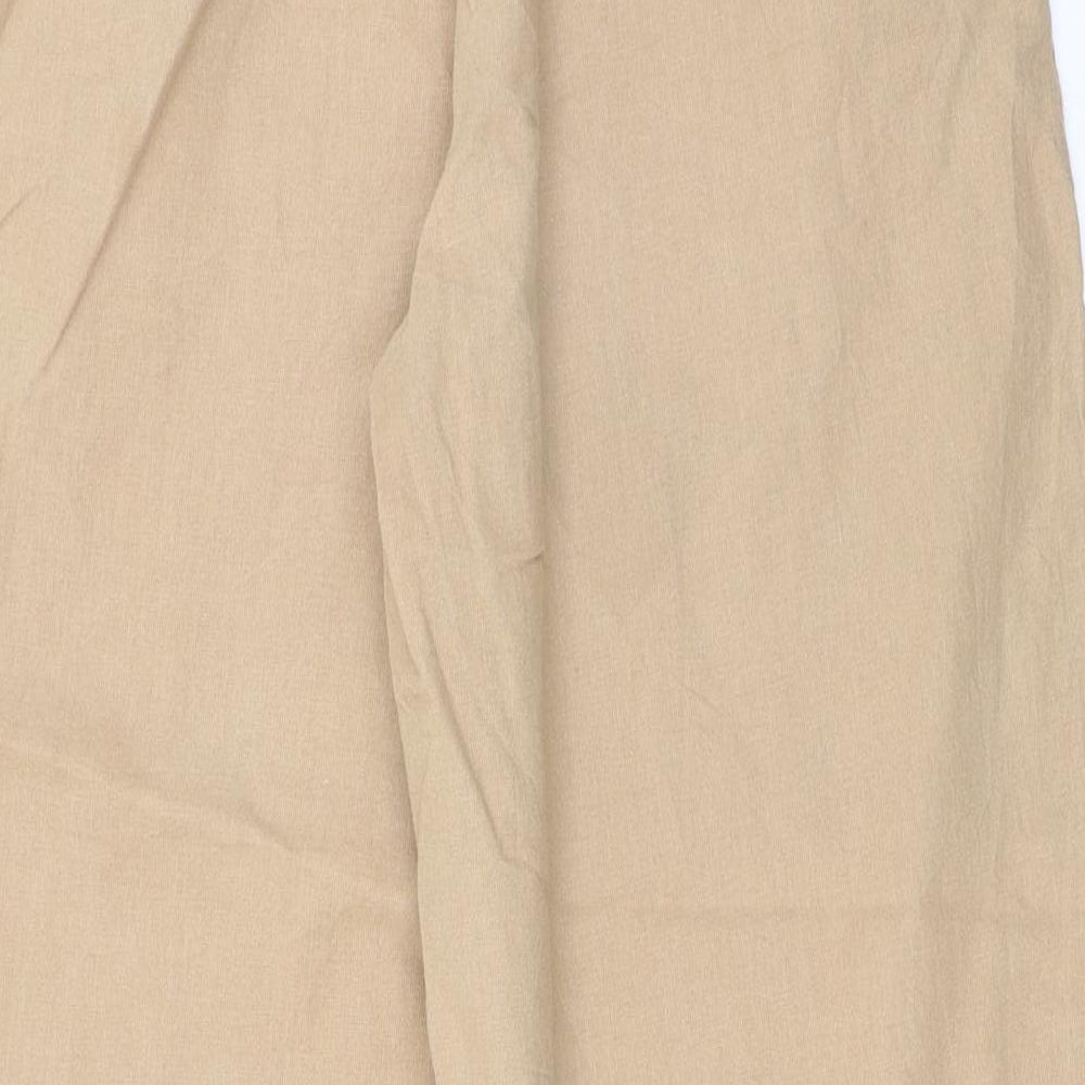 Preworn Womens Beige Cropped Trousers Size L L21 in