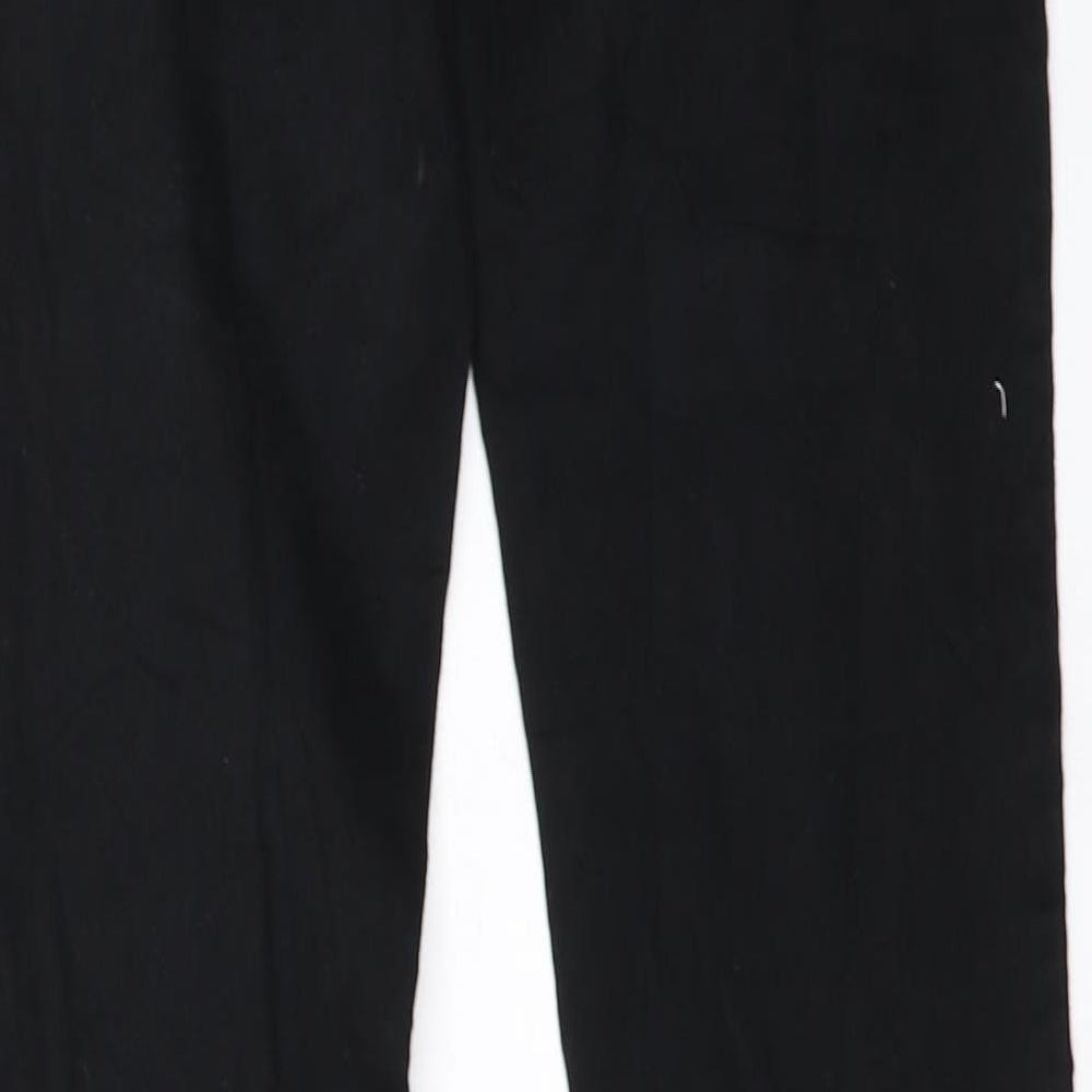 Brand and care label for women’s black skinny jeans, size UK 26, in, 24-inch leg