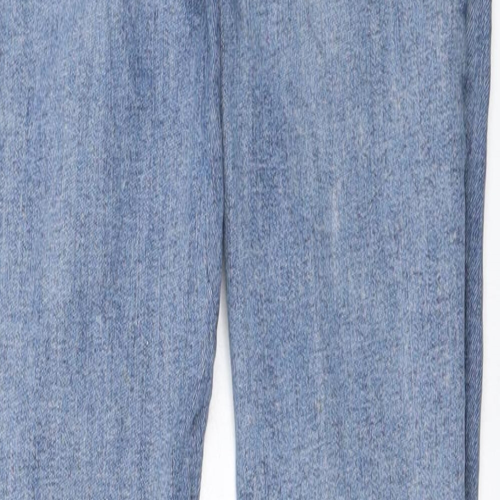 Brand and care label for Jegging JANE women’s blue skinny jeans, size XS, 28-inch leg