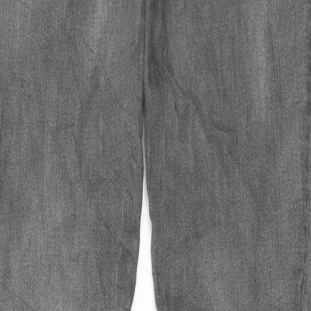 Brand and care label for Only women’s grey skinny jeans, size XS, 32-inch leg