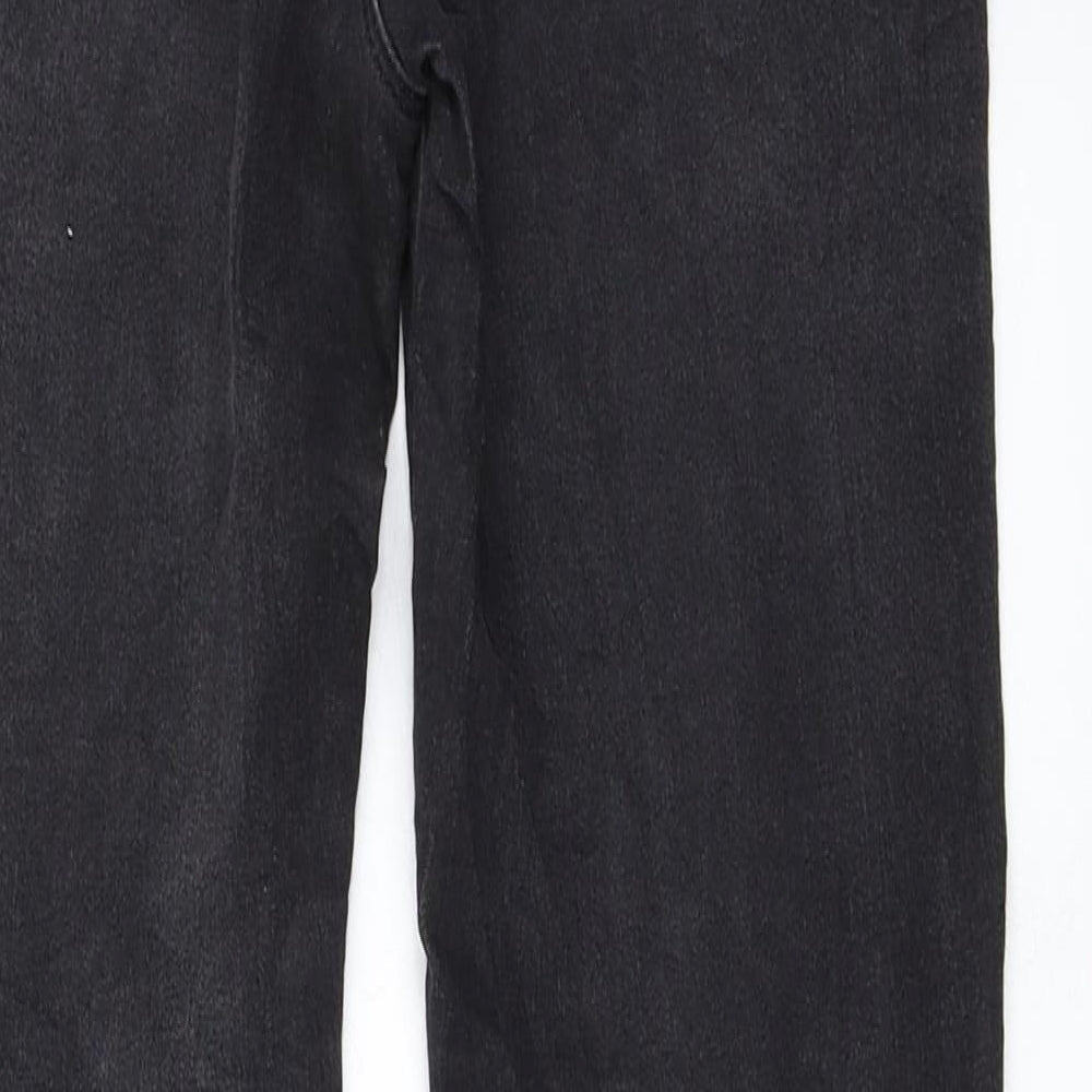 Brand and care label for denim co girls’ grey skinny jeans, size 12-13, years