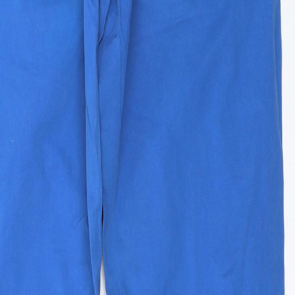 Topshop Womens Blue Trousers Size 10 L25 in