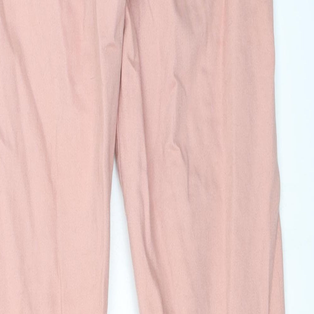 Brand and care label for denim co girls’ pink skinny jeans, size 13-14, years