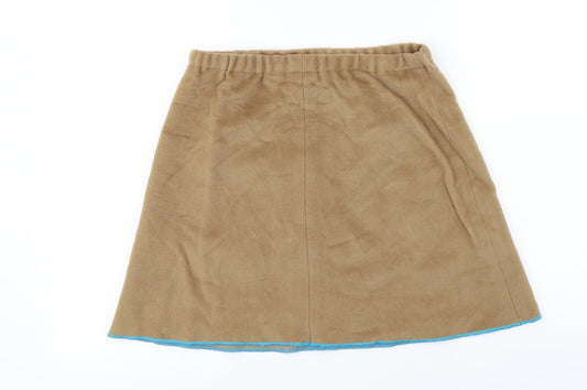 Preworn Womens Brown A-Line Skirt Size 26 in