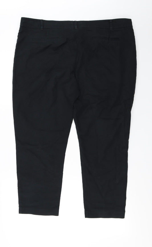 NEXT Womens Black Trousers Size 20 L23 in
