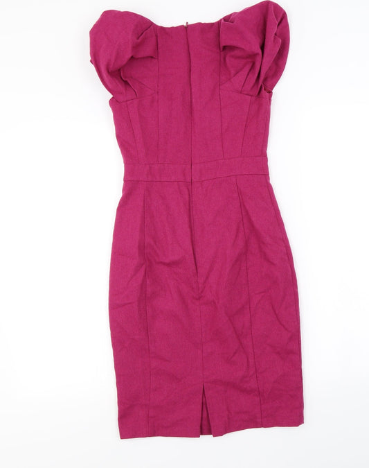Warehouse Womens Purple A-Line Size 6